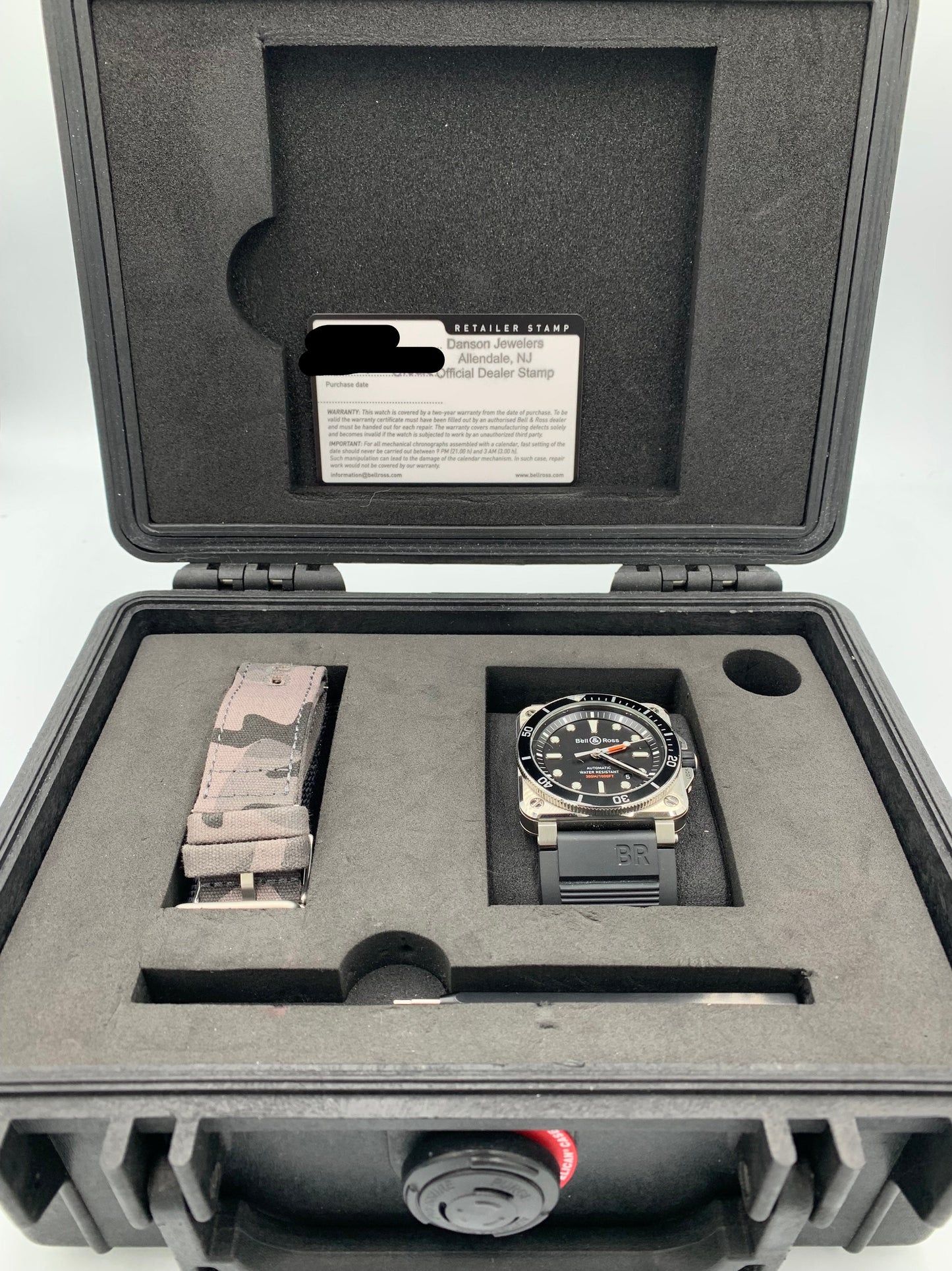 Bell & Ross BR 03-92 Diver Automatic Men's Watch BR0392-D-BL-ST/SRB