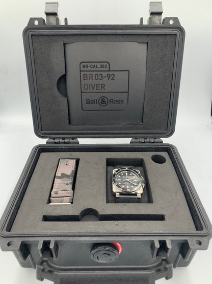 Bell & Ross BR 03-92 Diver Automatic Men's Watch BR0392-D-BL-ST/SRB